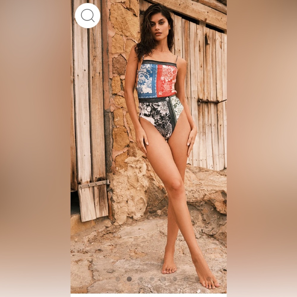Agua Bendita Kali Reversible One Piece Swimsuit - Sz M New With Tags